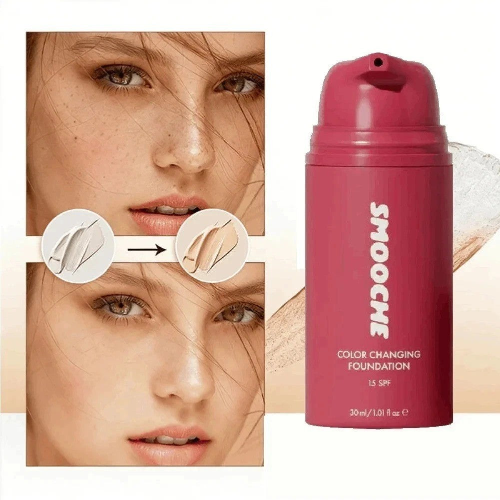 Color Changing Foundation 30ml Self-Adjusting Natural Coverage Makeup