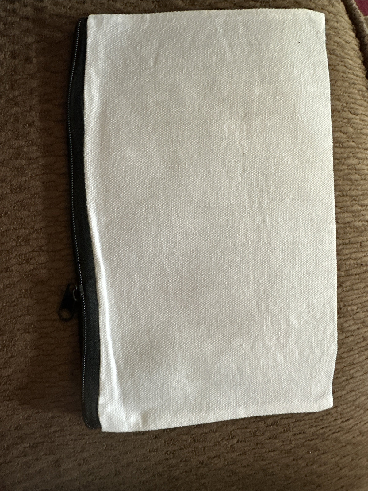 Halloween Jack and Sally Canvas Makeup Pouch - The Nightmare Before Christmas
