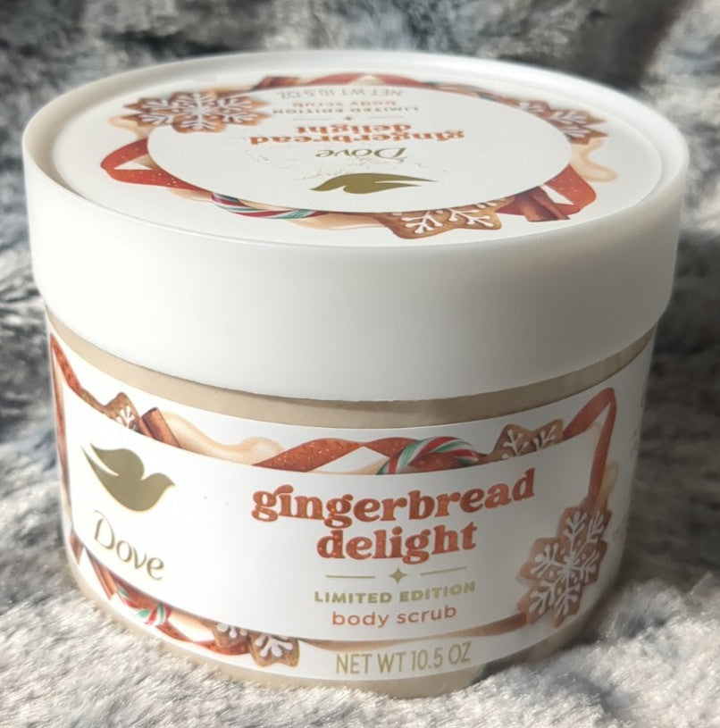 [2]Dove Body Scrub Gingerbread Delight Limited Edition 15 oz Holiday