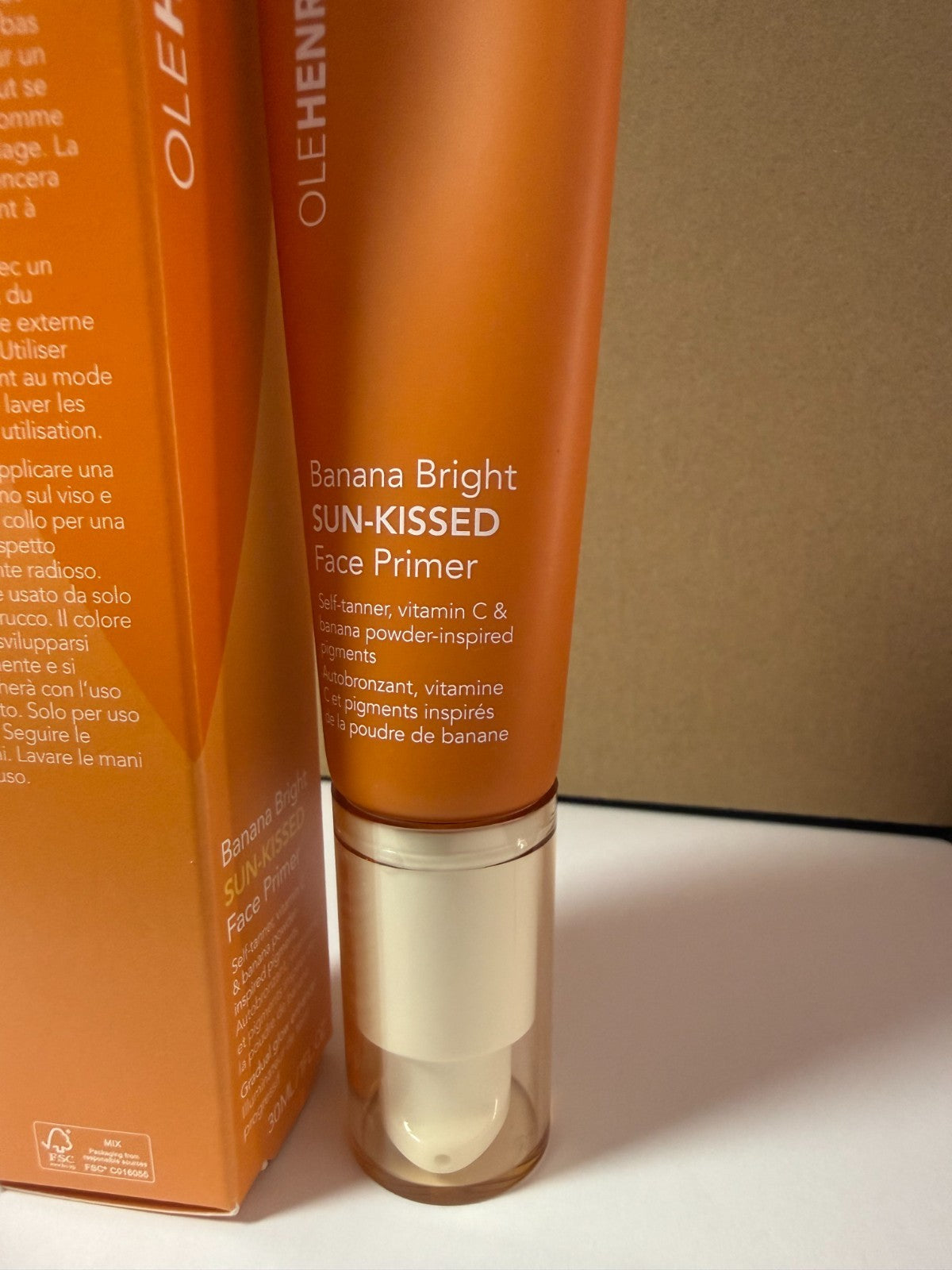 Face Primer with Vitamin C - Brightening Sun-Kissed Makeup Base 1 oz