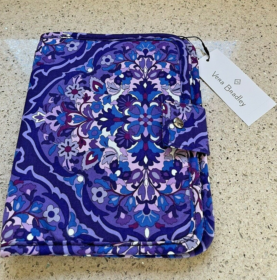 Vera Bradley Zip-In Brush Case in Regal Rosette - Travel & Makeup Organizer