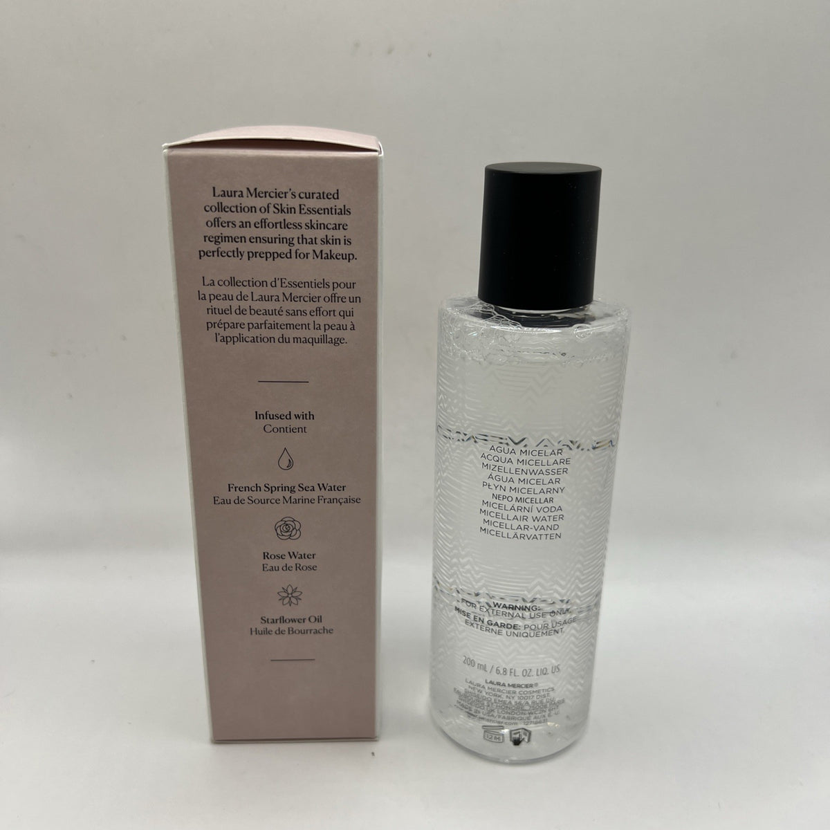 Micellar Water Makeup Remover & Facial Cleanser - 6.8oz, NIB