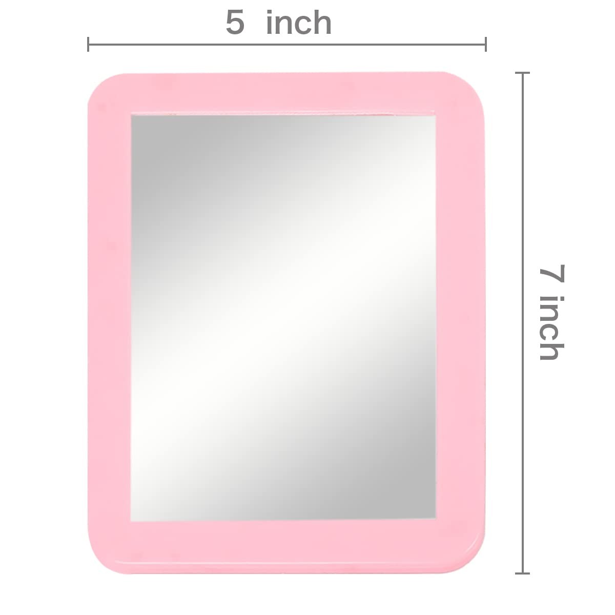 Magnetic Locker Mirror – Real Glass 5x7 Inches, Portable Desk/Locker Gadget