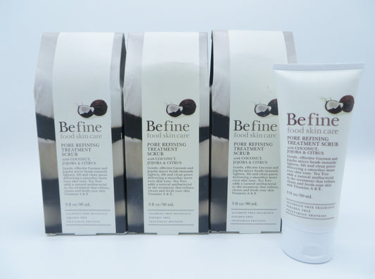 Pore Refining Face Scrub with Coconut Jojoba & Citrus - 3 oz Pack of 3