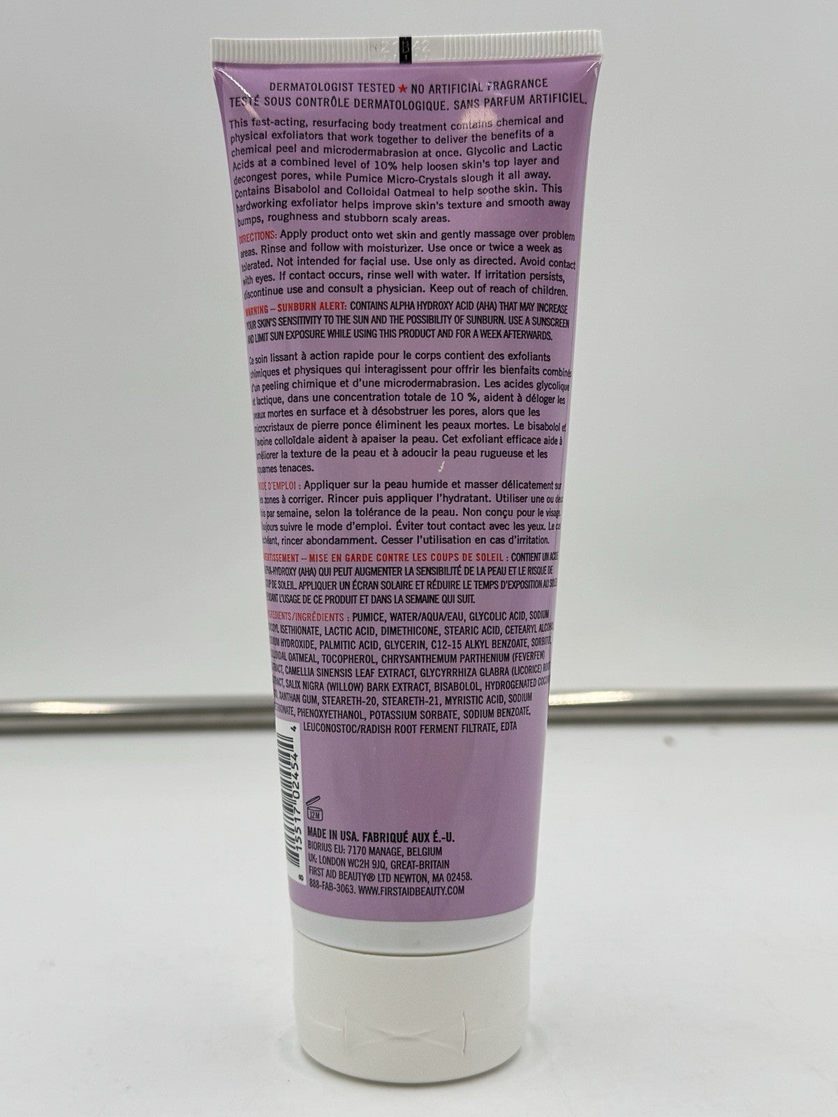First Aid Beauty KP Bump Eraser Body Scrub With 10% AHA Sensitive