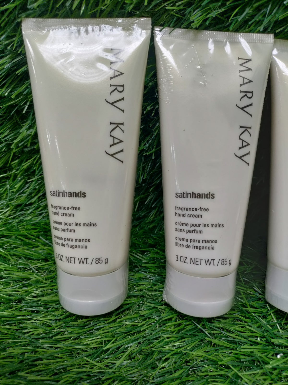 Satin Hands Fragrance Free Hand Cream, 3 Oz (Pack of 4)