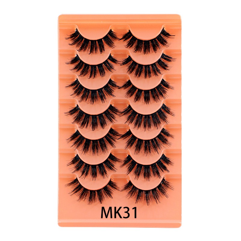7 Pairs 3D Mink False Eyelashes Natural Full Volume Fluffy Lash Makeup