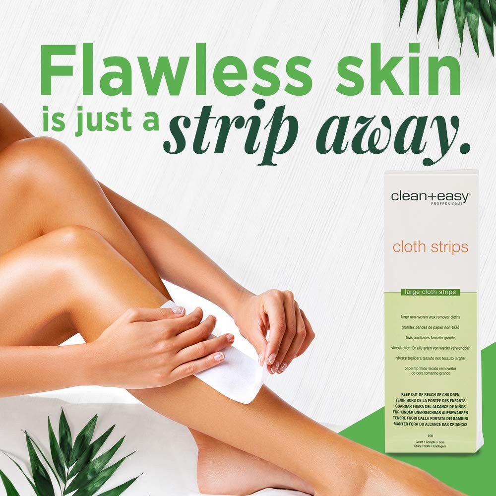 Cloth Wax Strips for Hair Removal - Pack of 1, Face & Body Waxing Supplies