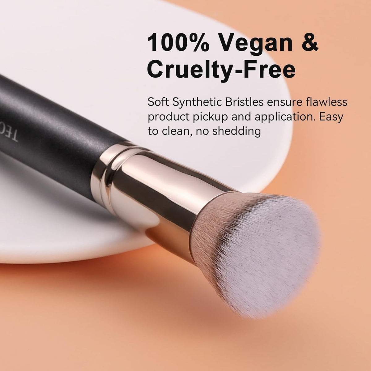 Dense Flat Top Foundation Brush for Liquid and Powder Makeup