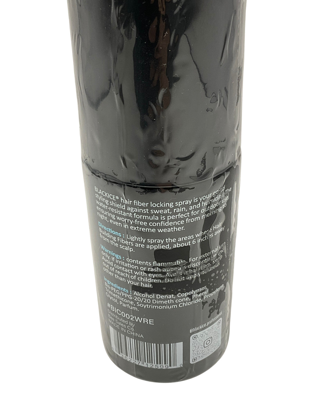 Black Ice BIC002WRE Fiber Lock Spray Water & Sweat Resistant 3.4fl oz