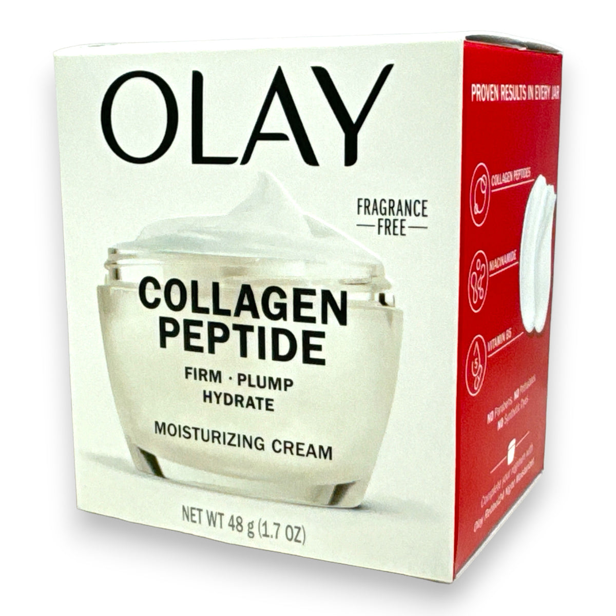 Olay Collagen Peptide Moisturizing Cream Fragrance-Free 48g - Anti-Aging Skin Care
