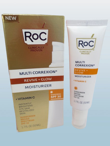 ROC MULTI CORREXION REVIVE + GLOW MOISTURIZER SPF 30 1.7 OZ BOX 2027