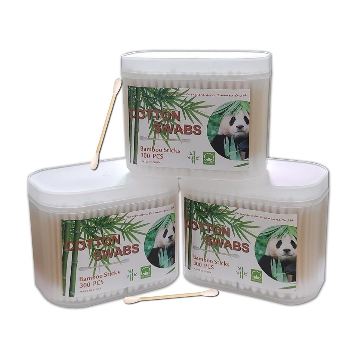 Eco-Friendly Bamboo Cotton Swabs 900pcs for Hygiene & Beauty