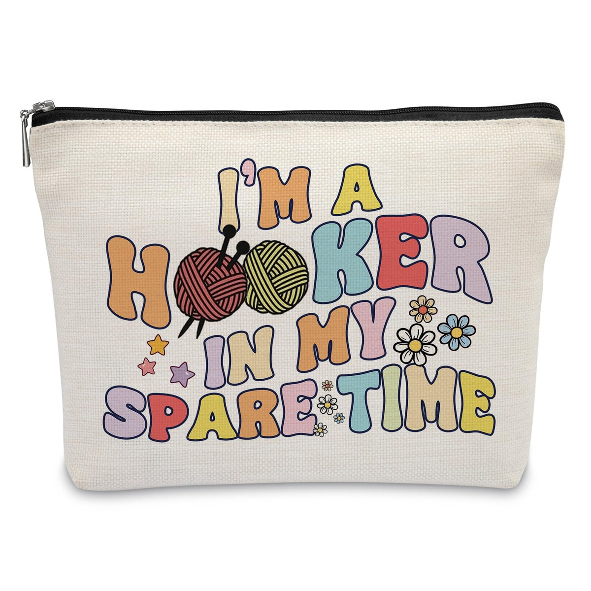 Crochet Gift Bags for Crocheters Women - Funny Knitting Storage Pouch