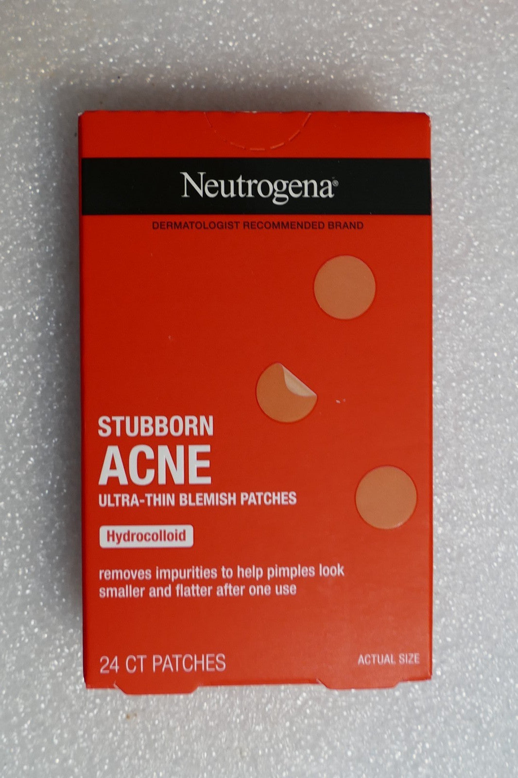 Neutrogena Acne Patches - 6 Boxes of 24 Ultra-Thin Hydrocolloid Blemish Dots
