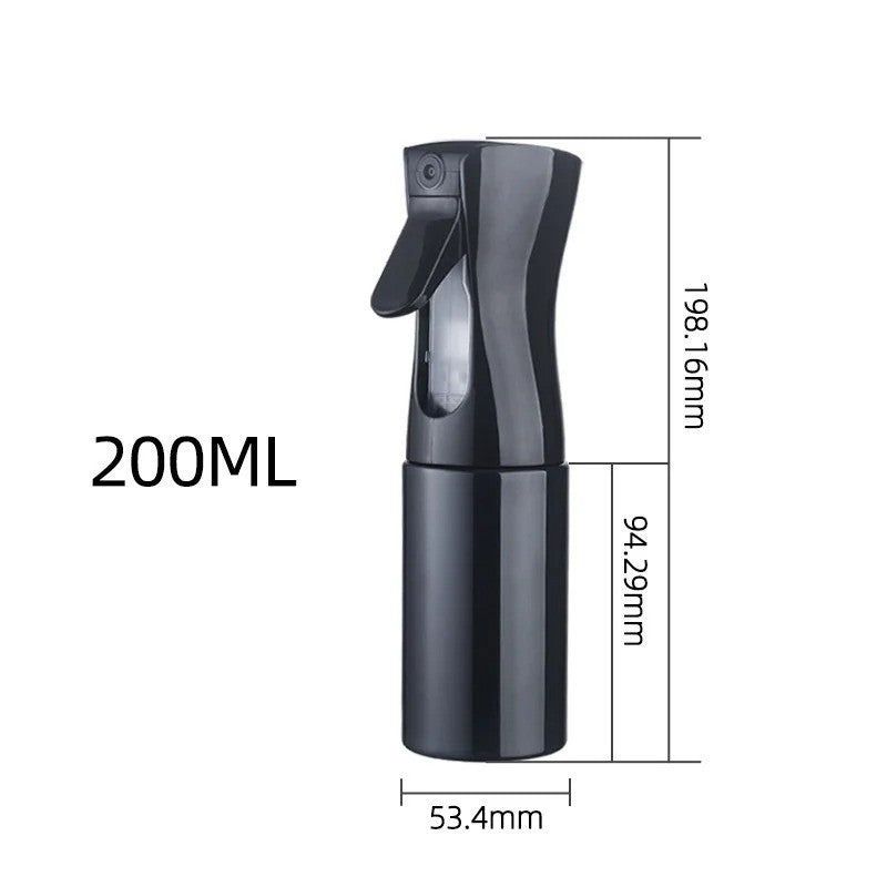 Professional Continuous Mist Spray Bottle 200ml for Hair, Plants & Salon Use