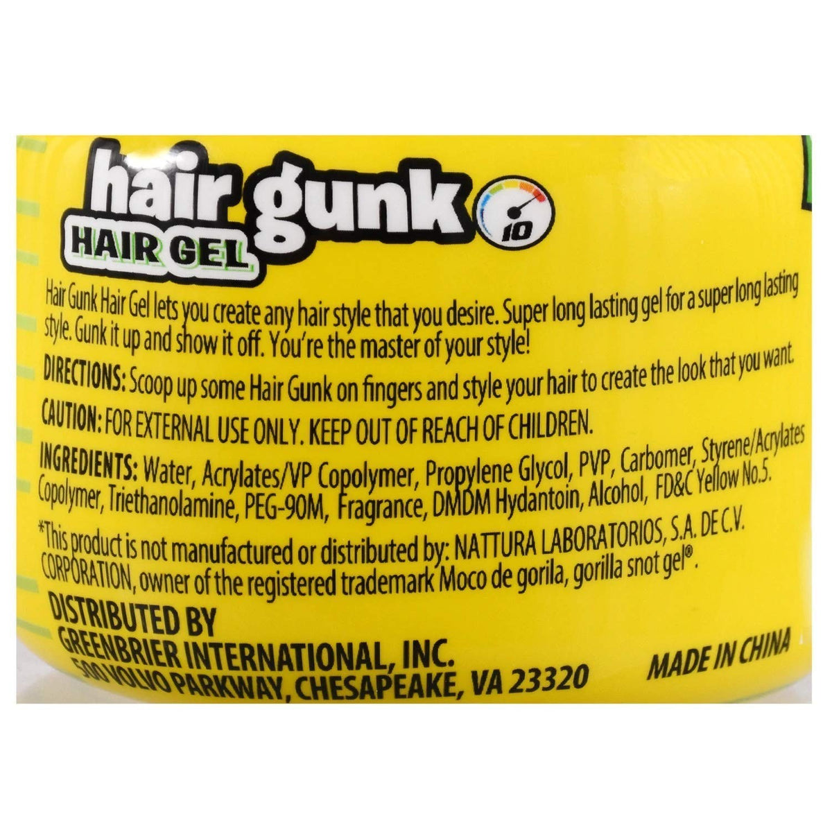 Extra-Strong Hold Hair Gel 6 oz for All Hair Types - Professional Styling
