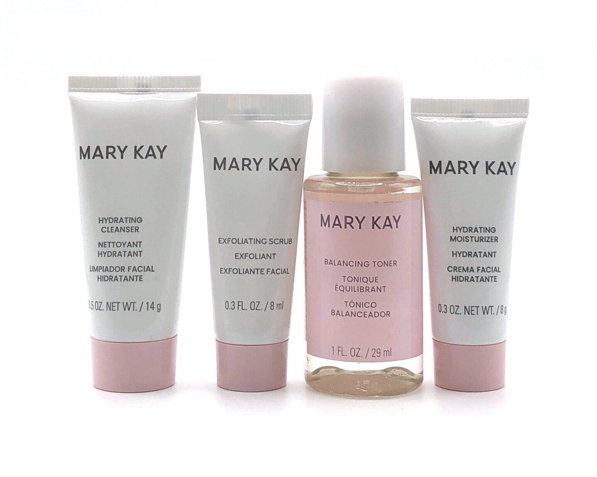 Mary Kay Hydrating Go Set Travel Size Skin Care Kit for Normal to Dry Skin