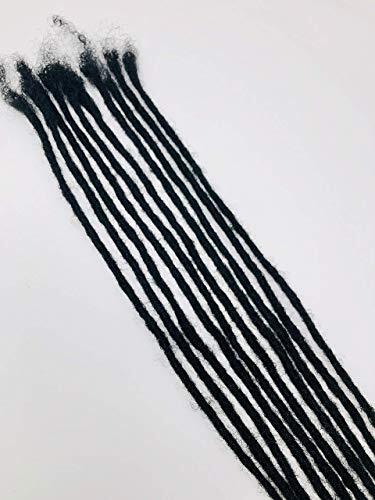 100% Human Hair Dreadlocks Extensions Medium 1/4" Width Pencil Sized