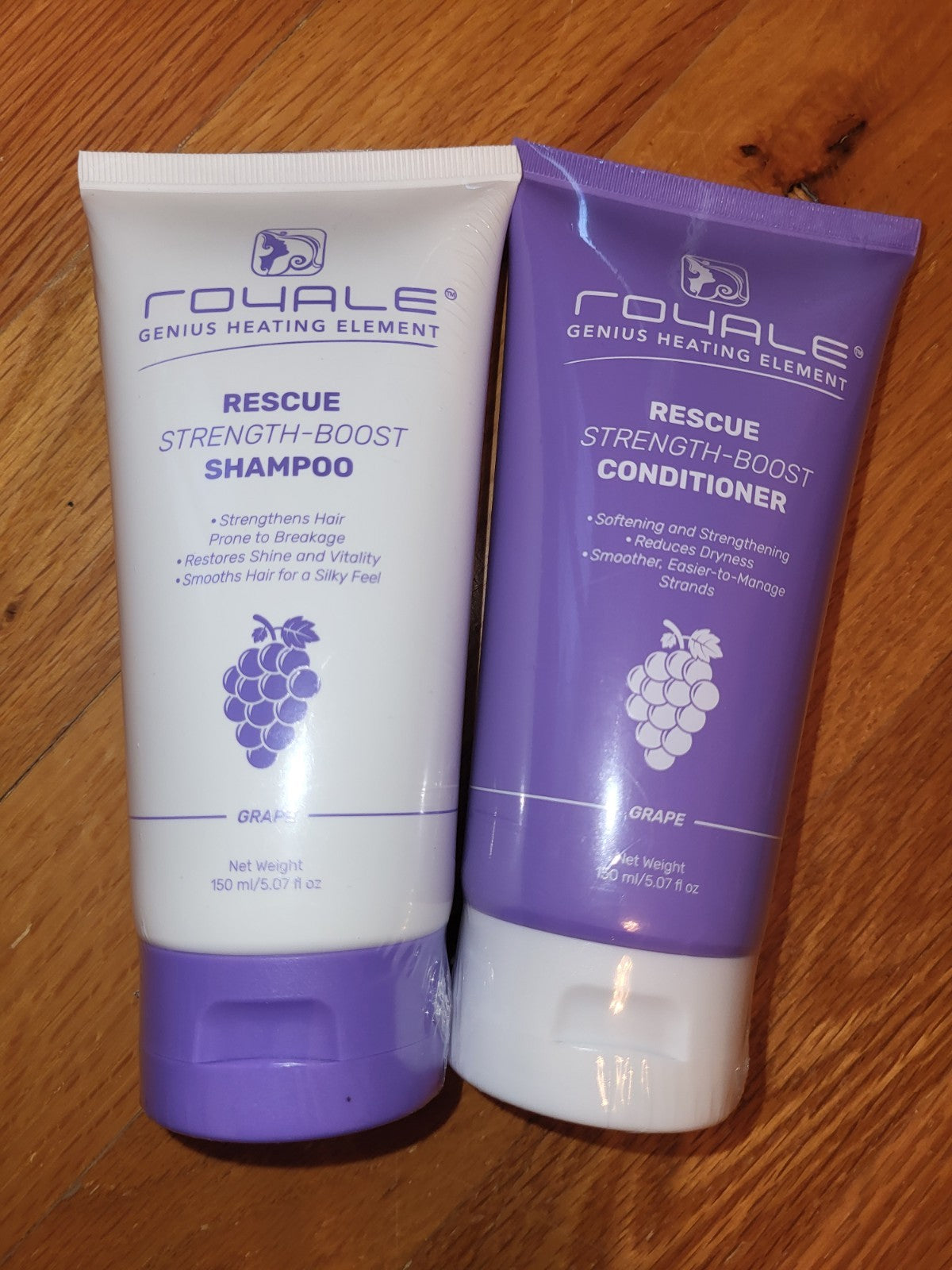 Royale Rescue Strength-Boost Shampoo & Conditioner Set, Grape Scent