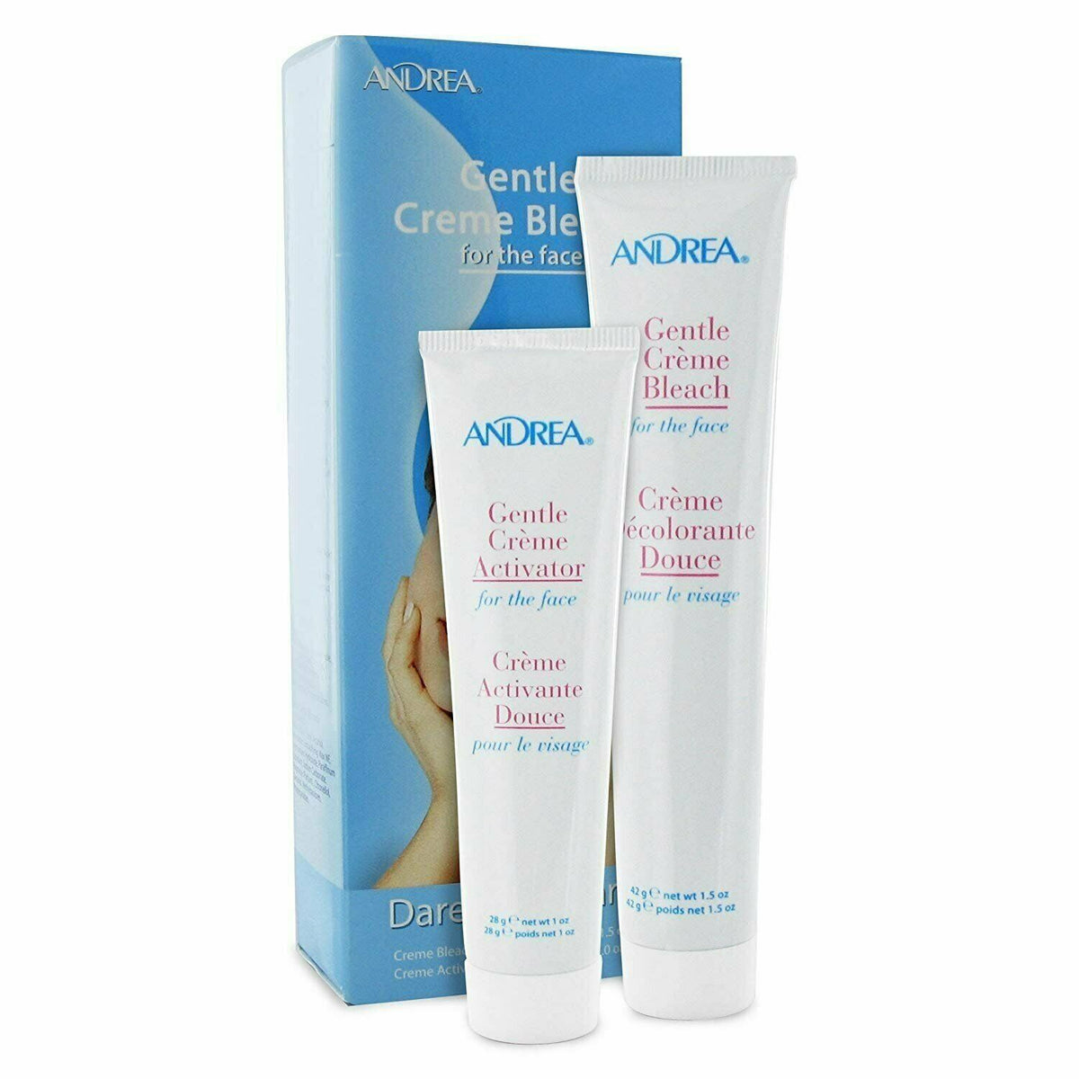 Andrea Gentle Creme Bleach for the Face Remove Unsightly Hair 1 Kit
