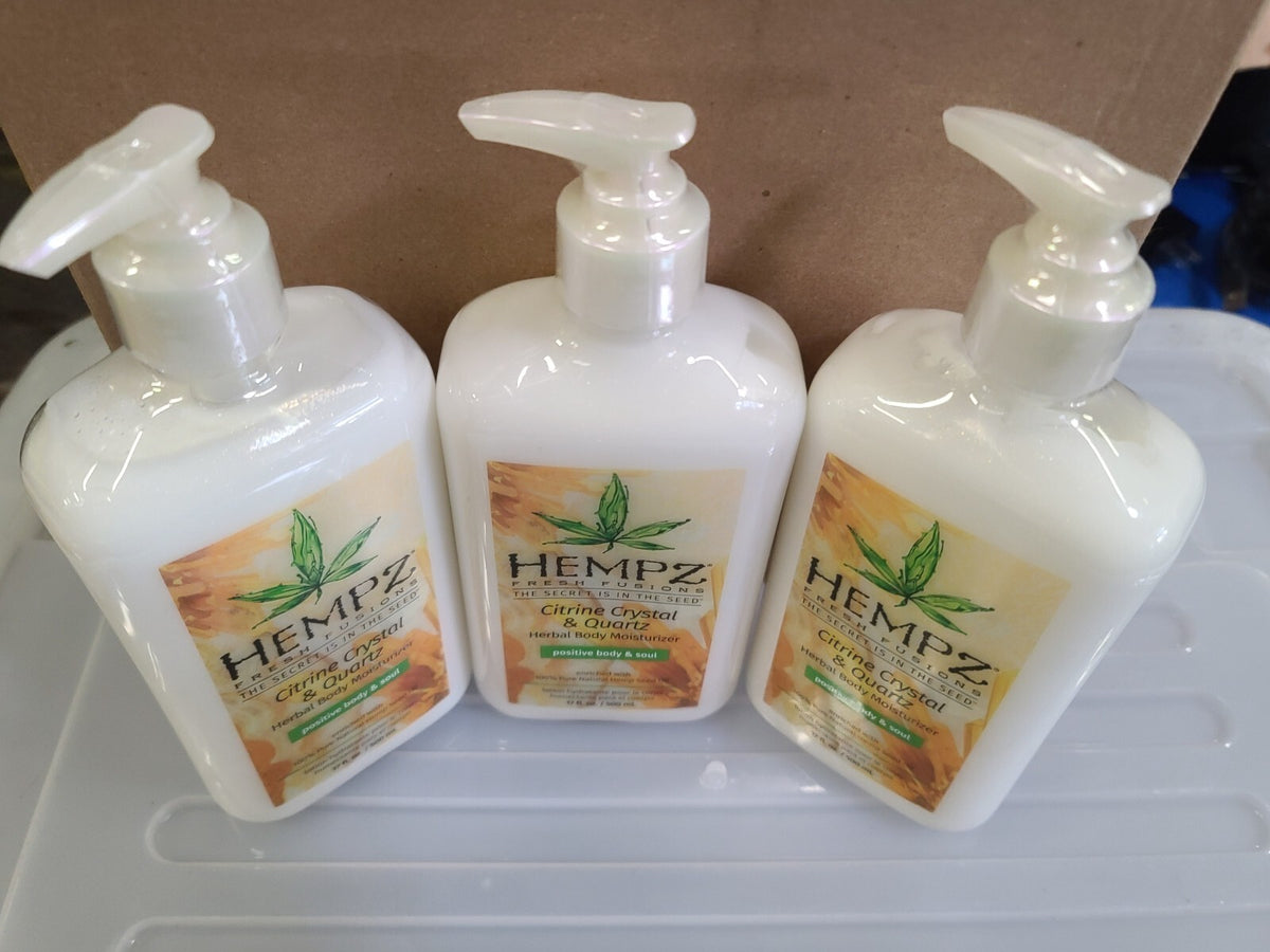 Hempz Citrine Crystal & Quartz Moisturizer 17 oz - 3 Pack