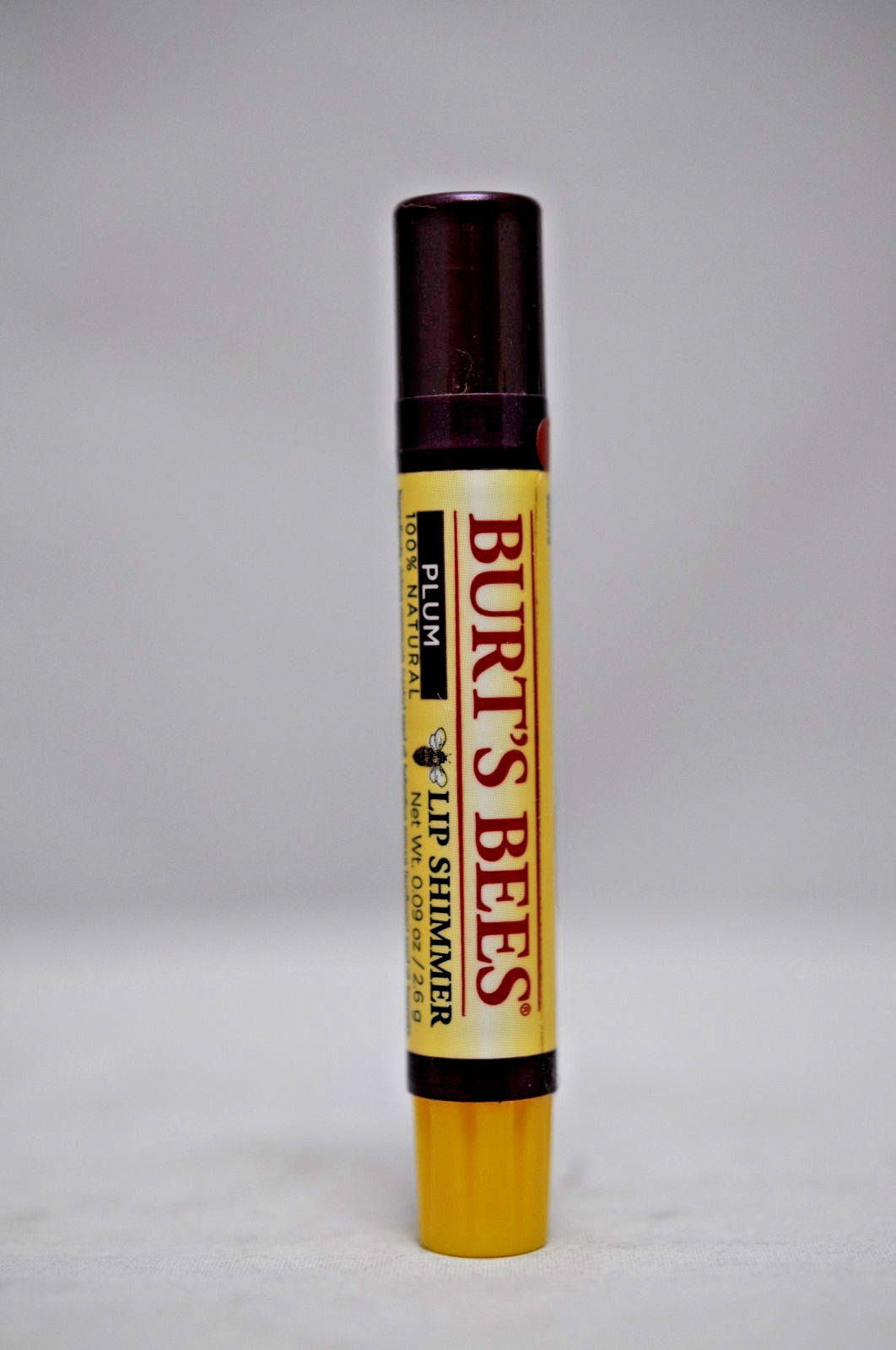 Burt's Bees Lip Shimmer Plum 0.09 Oz Natural Lip Gloss