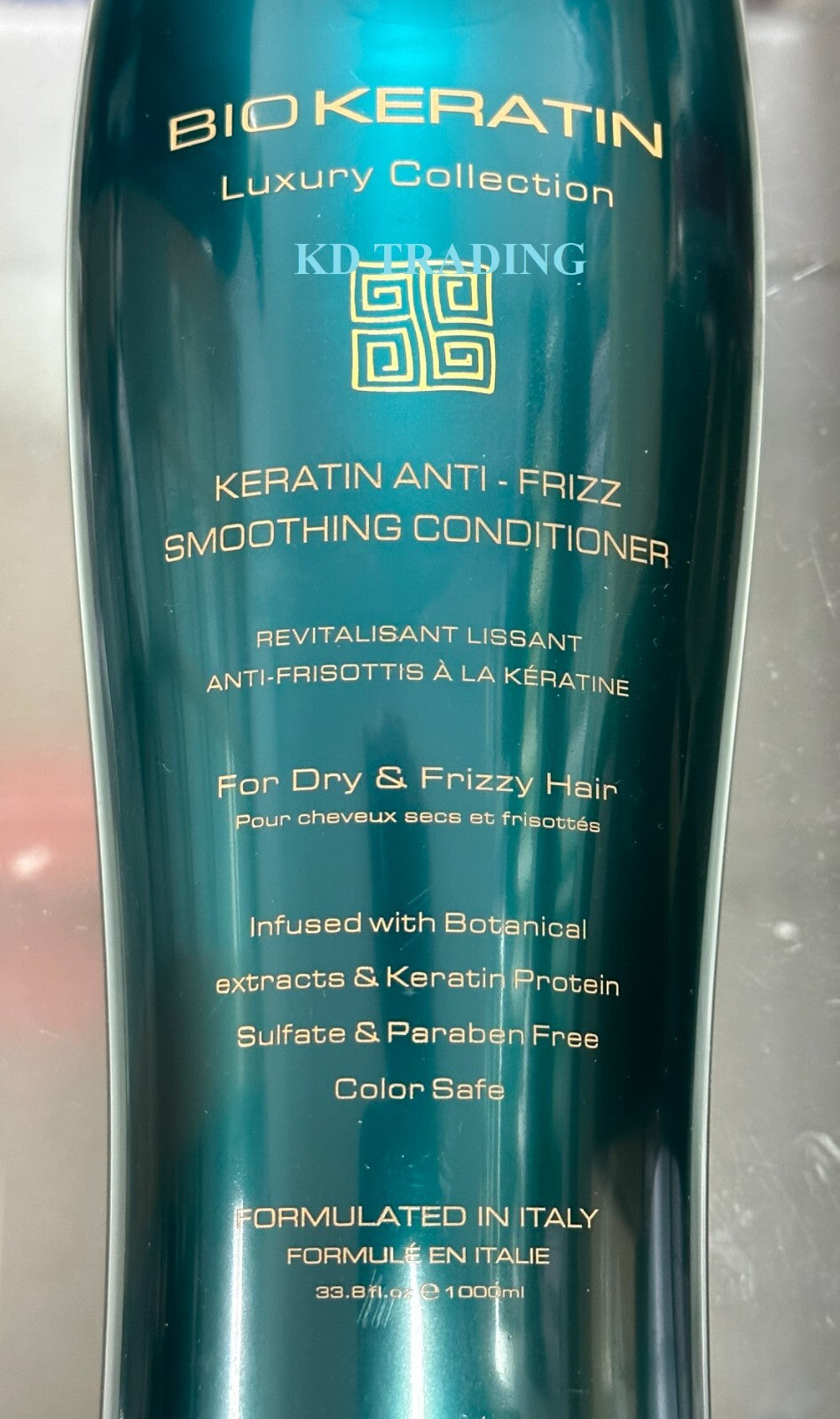 Bio Keratin Anti-Frizz Smoothing Shampoo & Conditioner Set for Dry Hair