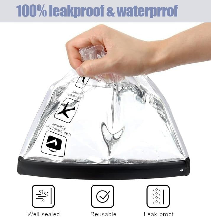 TSA Approved Transparent Travel Toiletry Bag - Quart Size