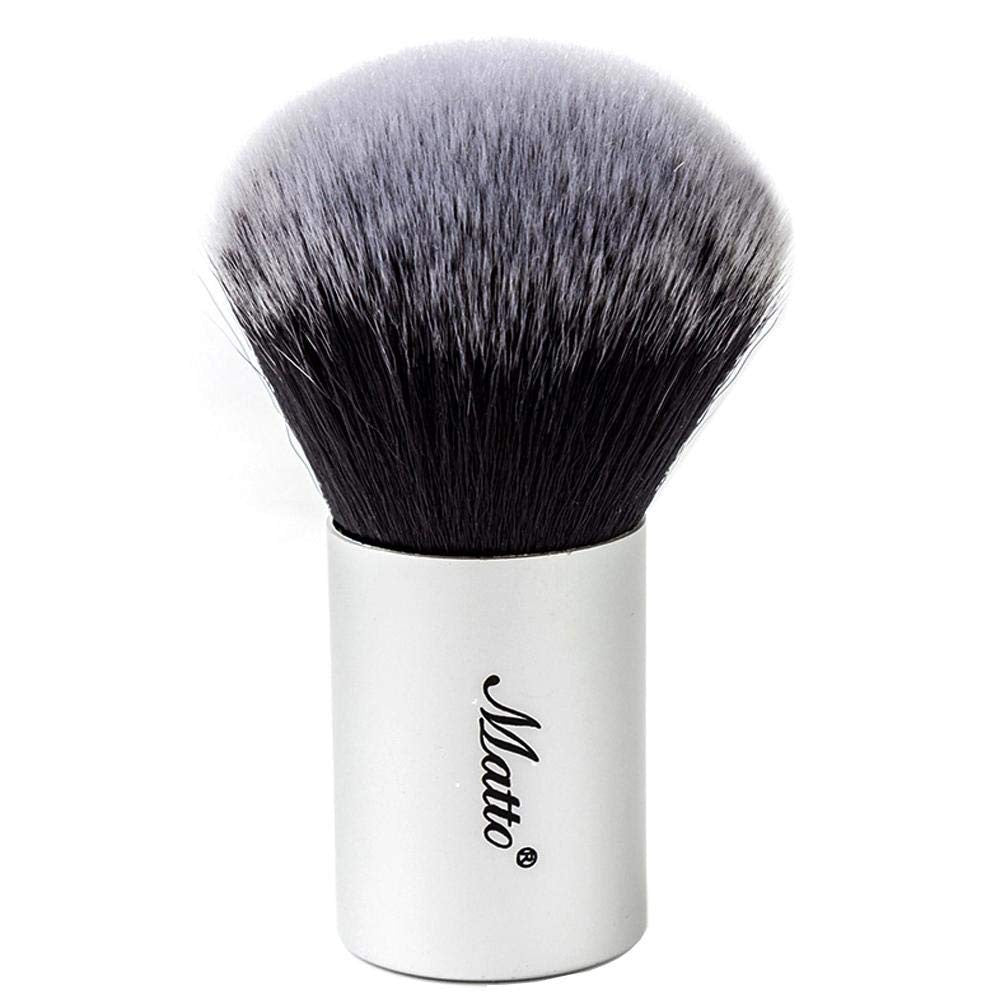 Matto Kabuki Makeup Brush for Setting Powder - Flawless Finish, Grey