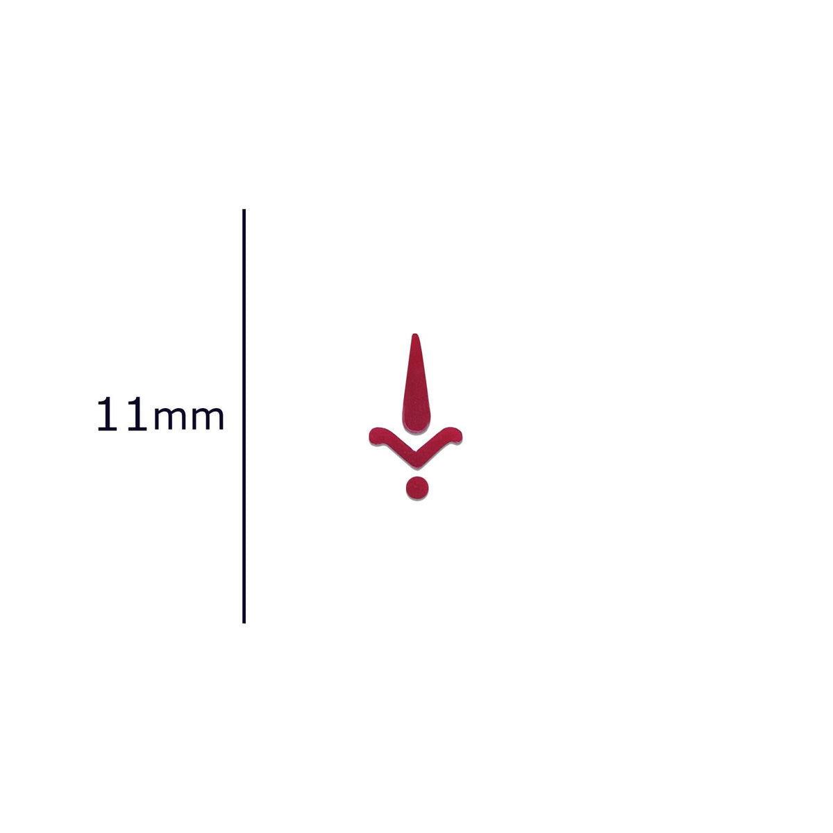 Red Kalyanam Bindi - Sacred Designer Shape, Pack of 10, 11mm