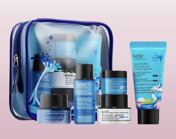 Hydration & Skincare Rescue Kit - 4-Piece Set with Cream, Toner, Mask, Cleanser