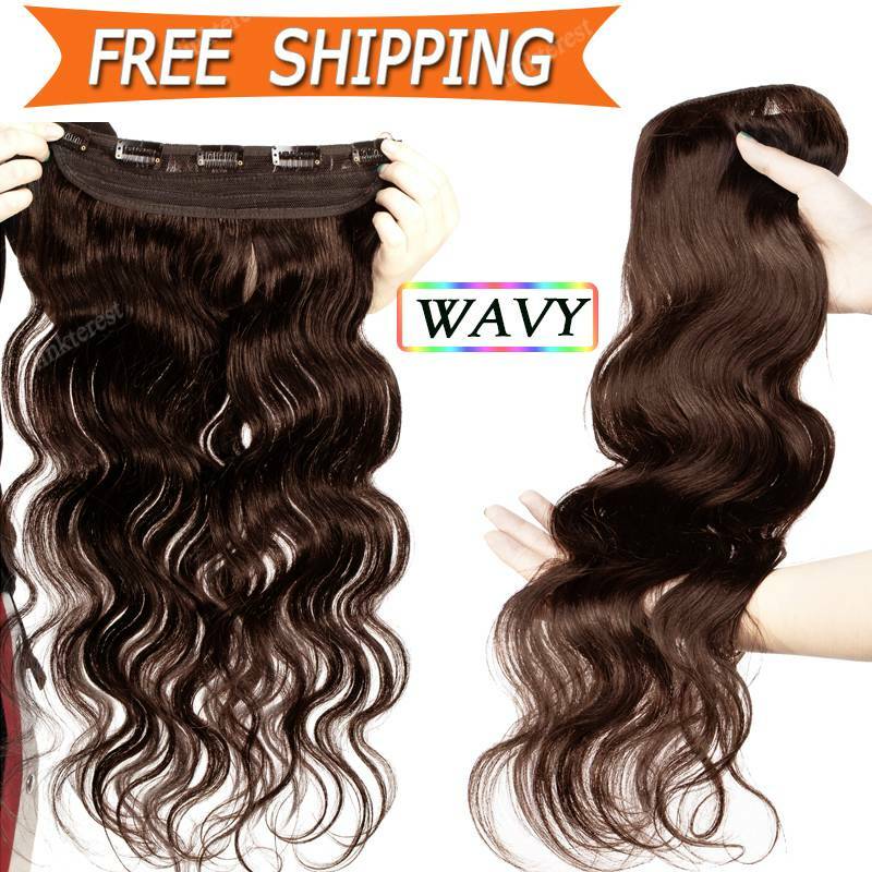 Remy Human Hair Extensions Clip-In Full Head Blonde 8-24 Inches
