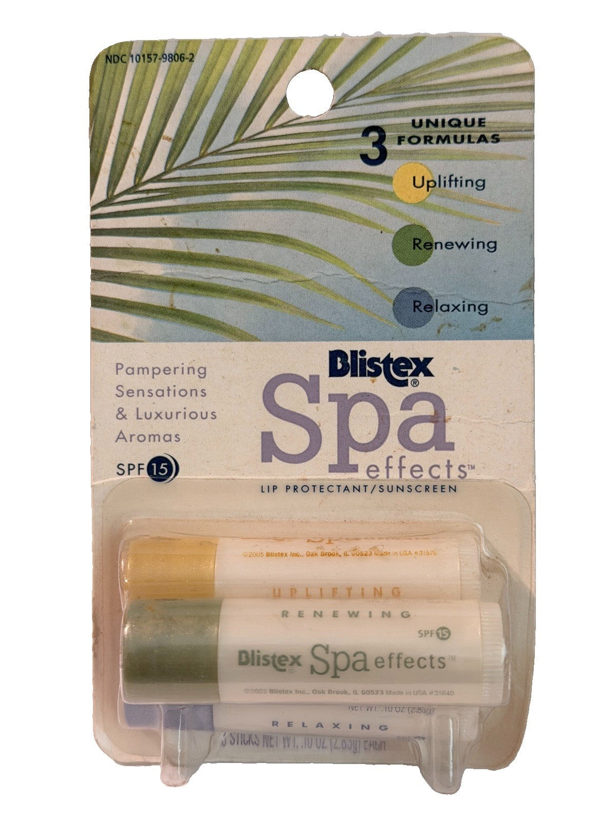Blistex Spa Effects Lip Balm Set - 3 Sealed Lip Care Pack