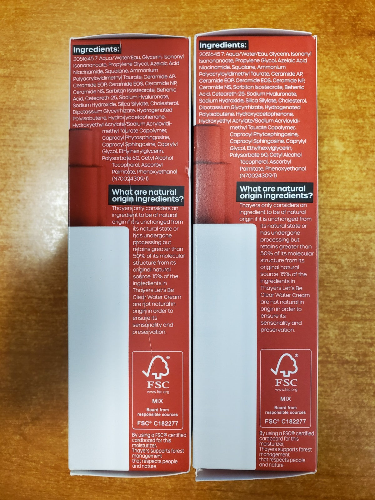 Water Face Cream for Oily Skin, 2.5 oz - 2 Pack