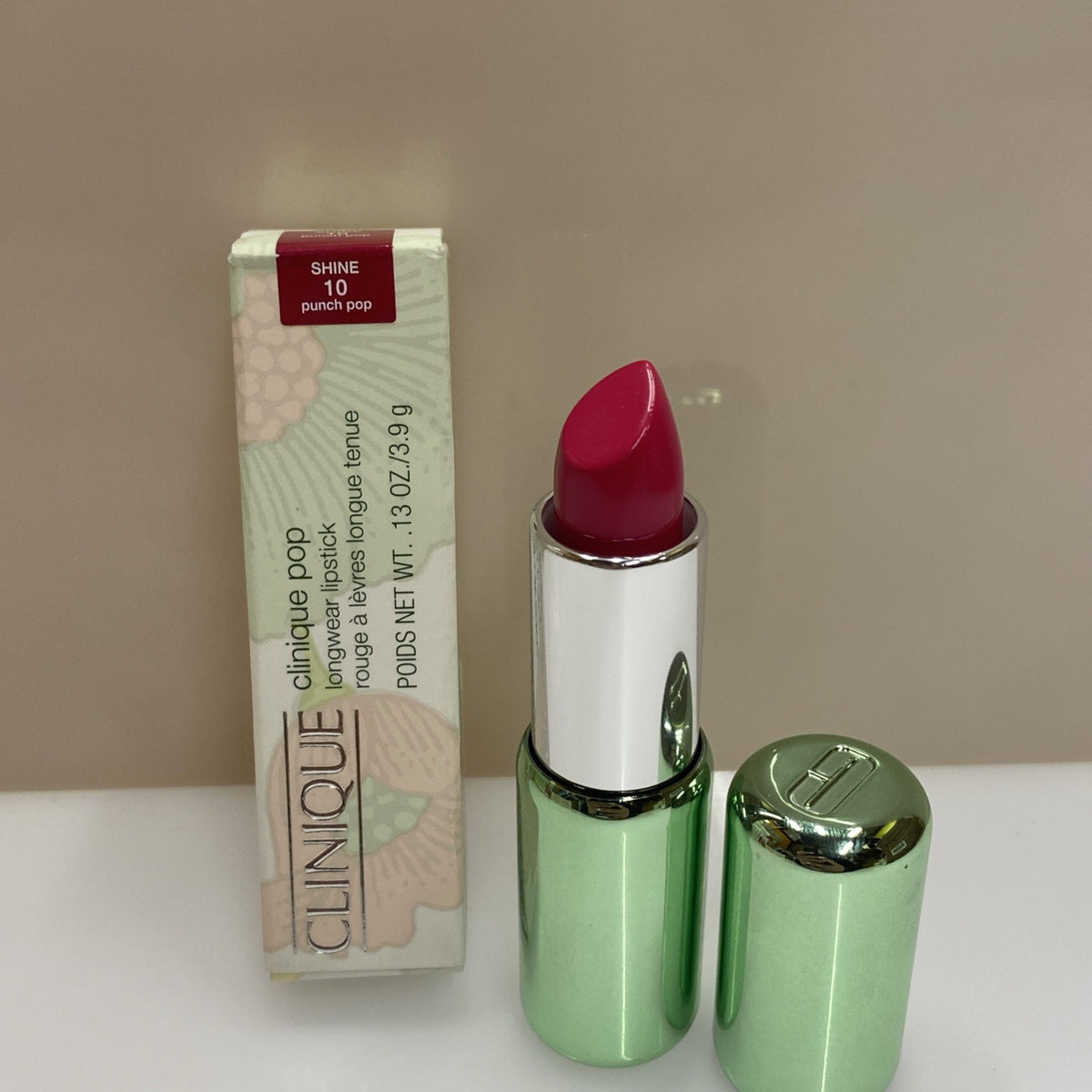 Clinique Pop Longwear Lipstick Shine 10 - 0.13 Oz, New
