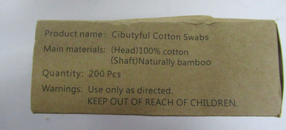 Eco-Friendly Bamboo Cotton Swabs - 1000 Count Double Tipped Ear Buds, 3 Inch