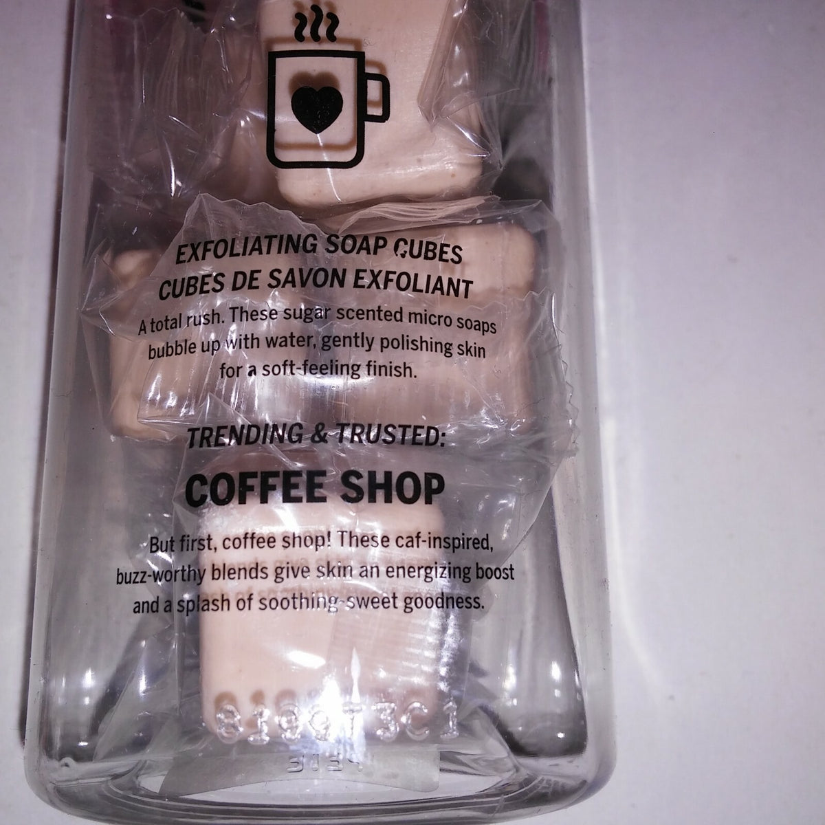 Set of 3 Victoria Secret PINK Sugar High Coffee Shop Exfoliating Soap
