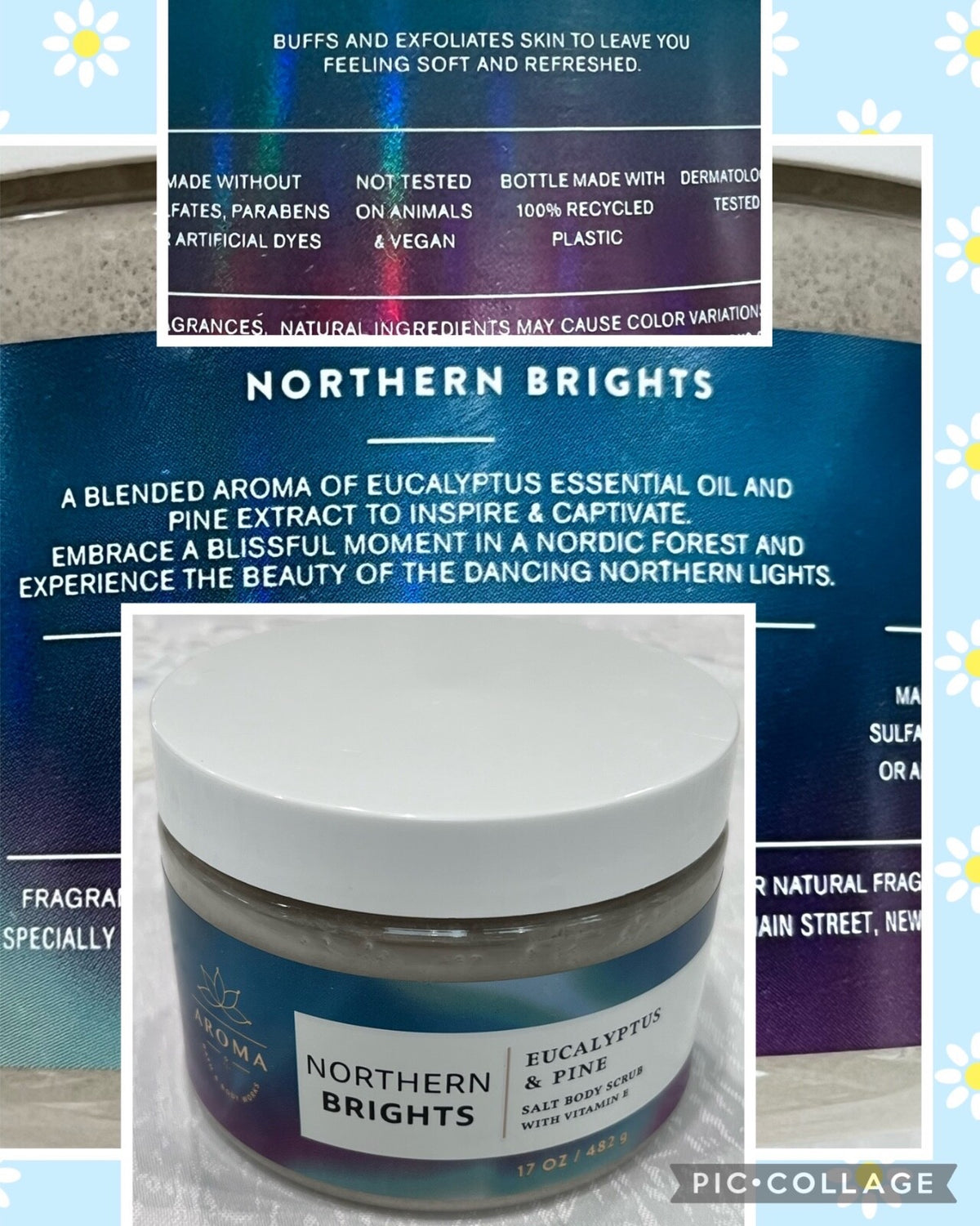 Bath & Body Works Aromatherapy Salt Scrub 17 oz With Vitamin E You