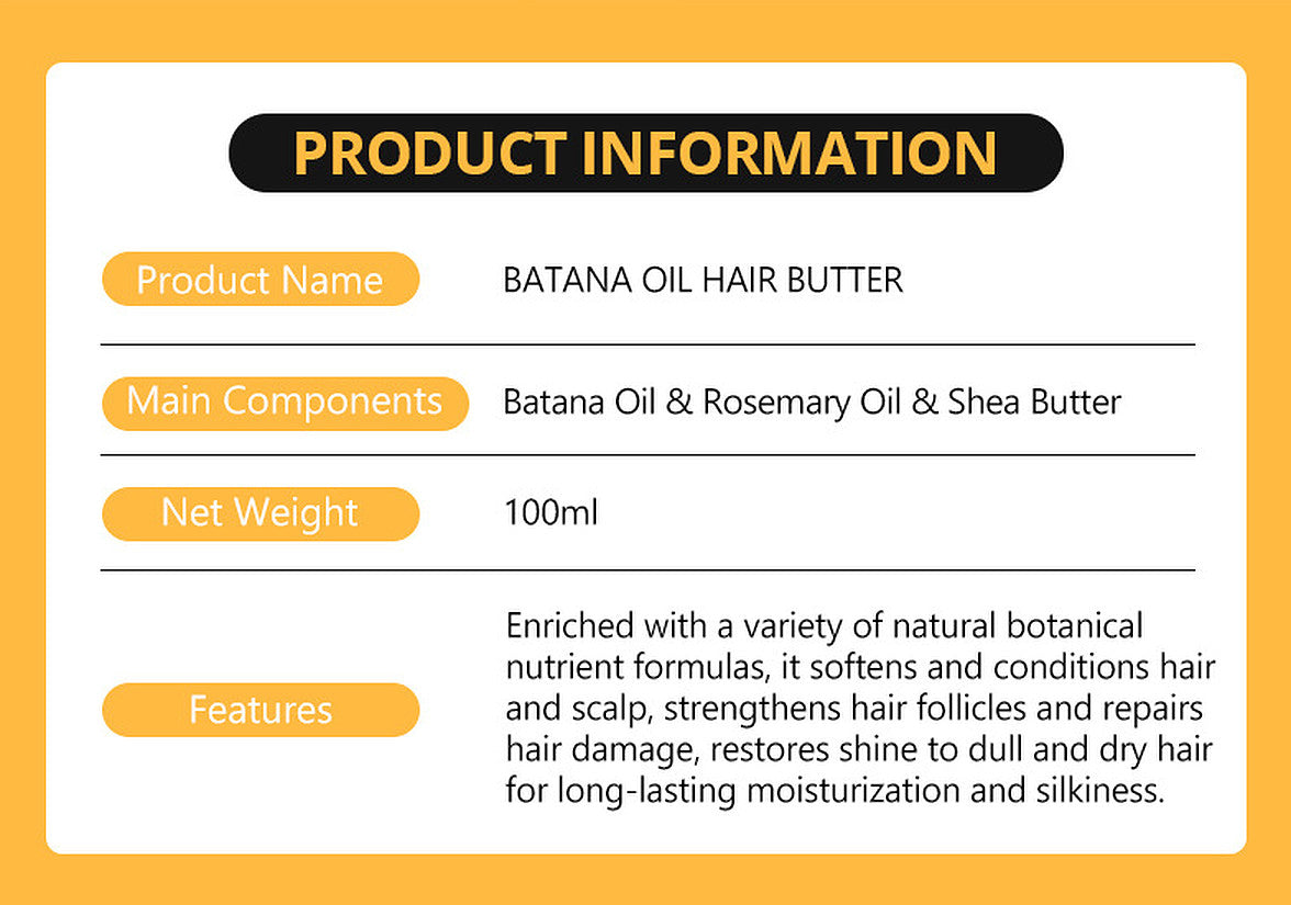 Disaar Beauty Batana Rosemary Shea Butter Hair Anti-Frizz Smooth 100ml