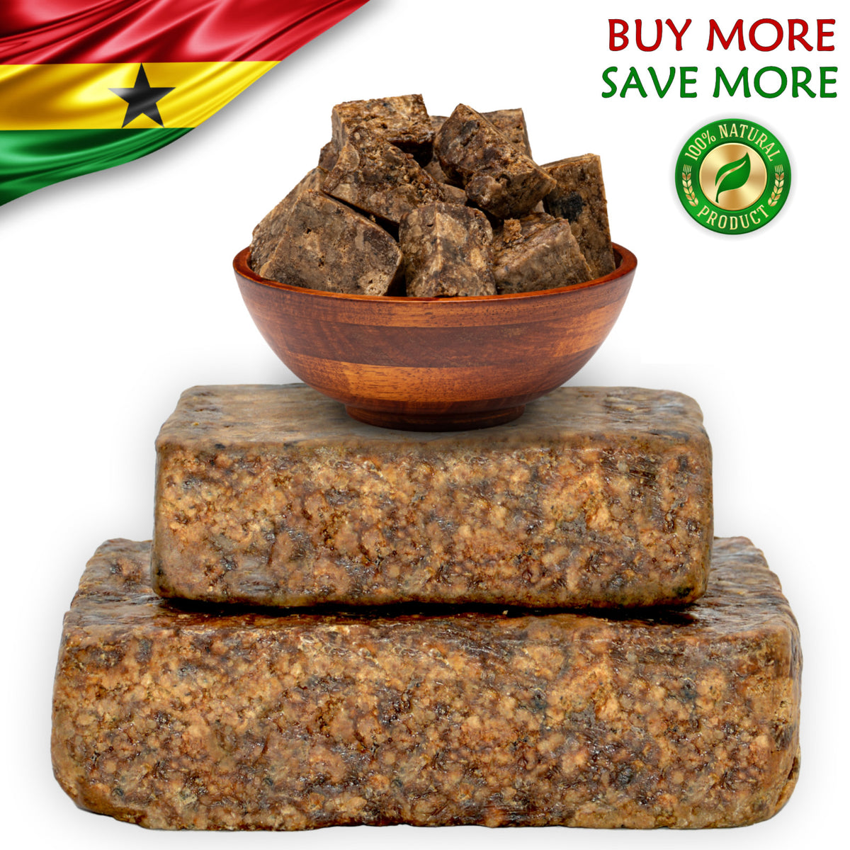 African Black Soap 10 lbs Bulk Wholesale Organic Natural Ghana for Skin & Hair
