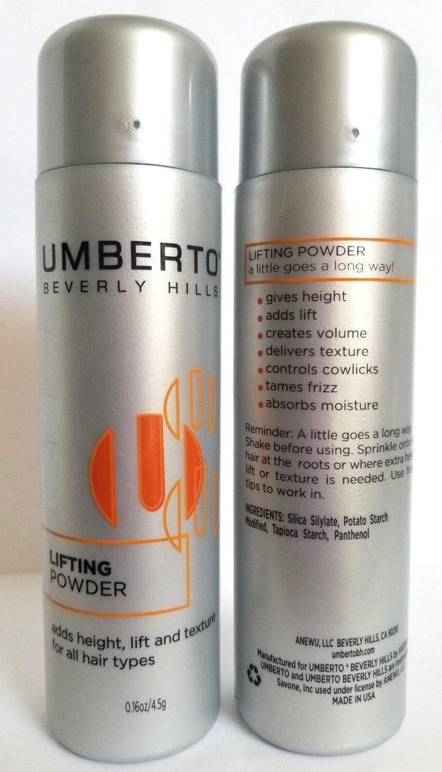 Umberto Beverly Hills Lifting Powder Volumizer 2 Pack 0.16 oz - Hair Styling Powder