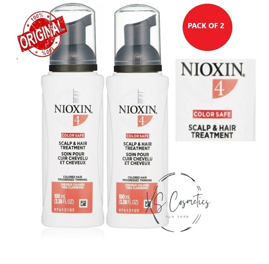 Nioxin System #4 Scalp & Hair Treatment 3.38 oz - Lot of 2
