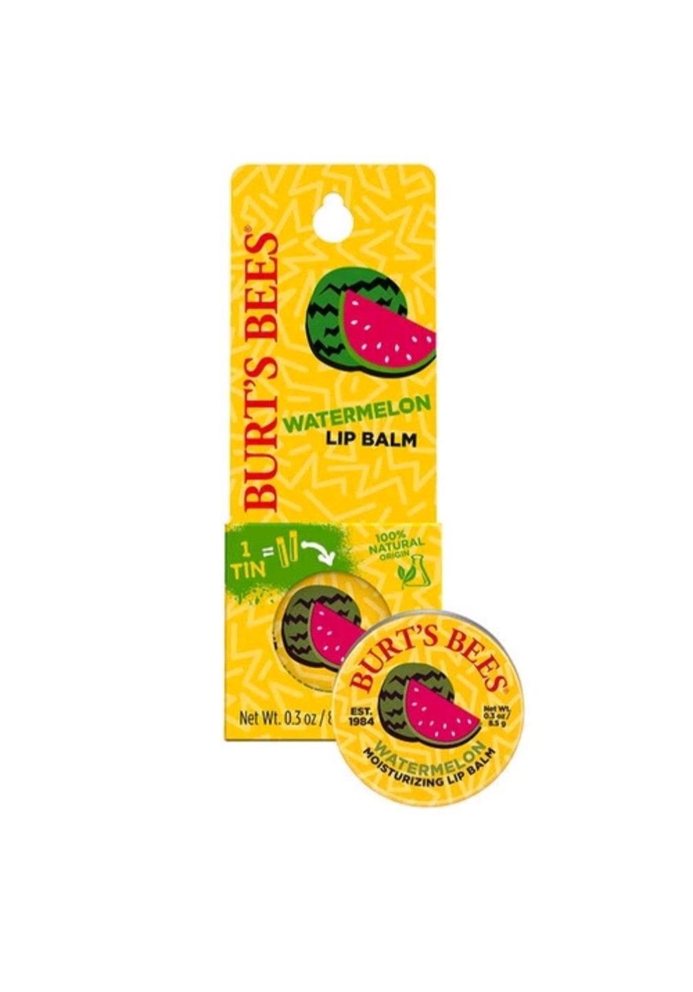 Watermelon Lip Balm Tin Set - 2 Pack, 0.3 Oz Each, Burt's Bees