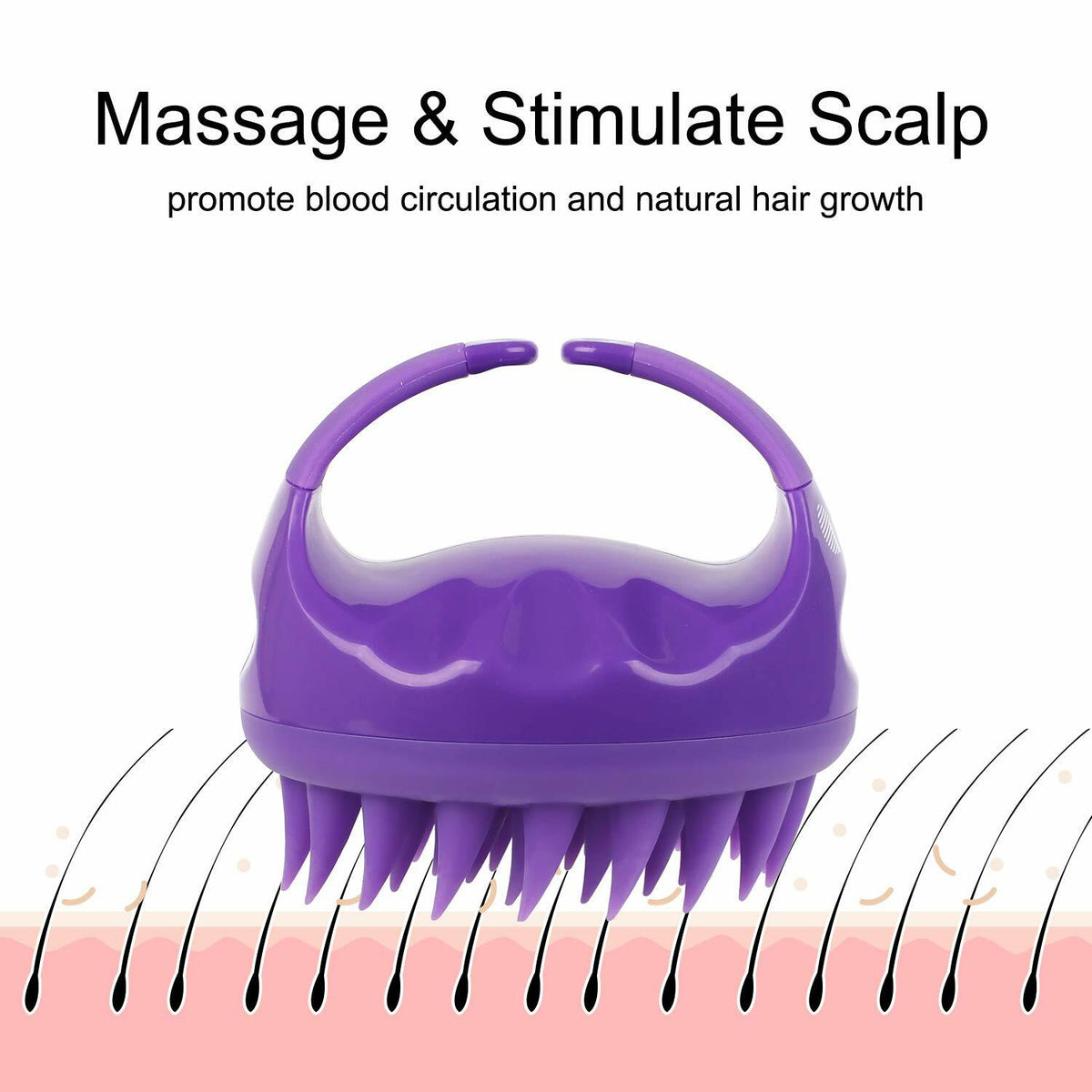 Scalp Massager Brush 2 Pack - Hair Shampoo & Deep Scalp Relief