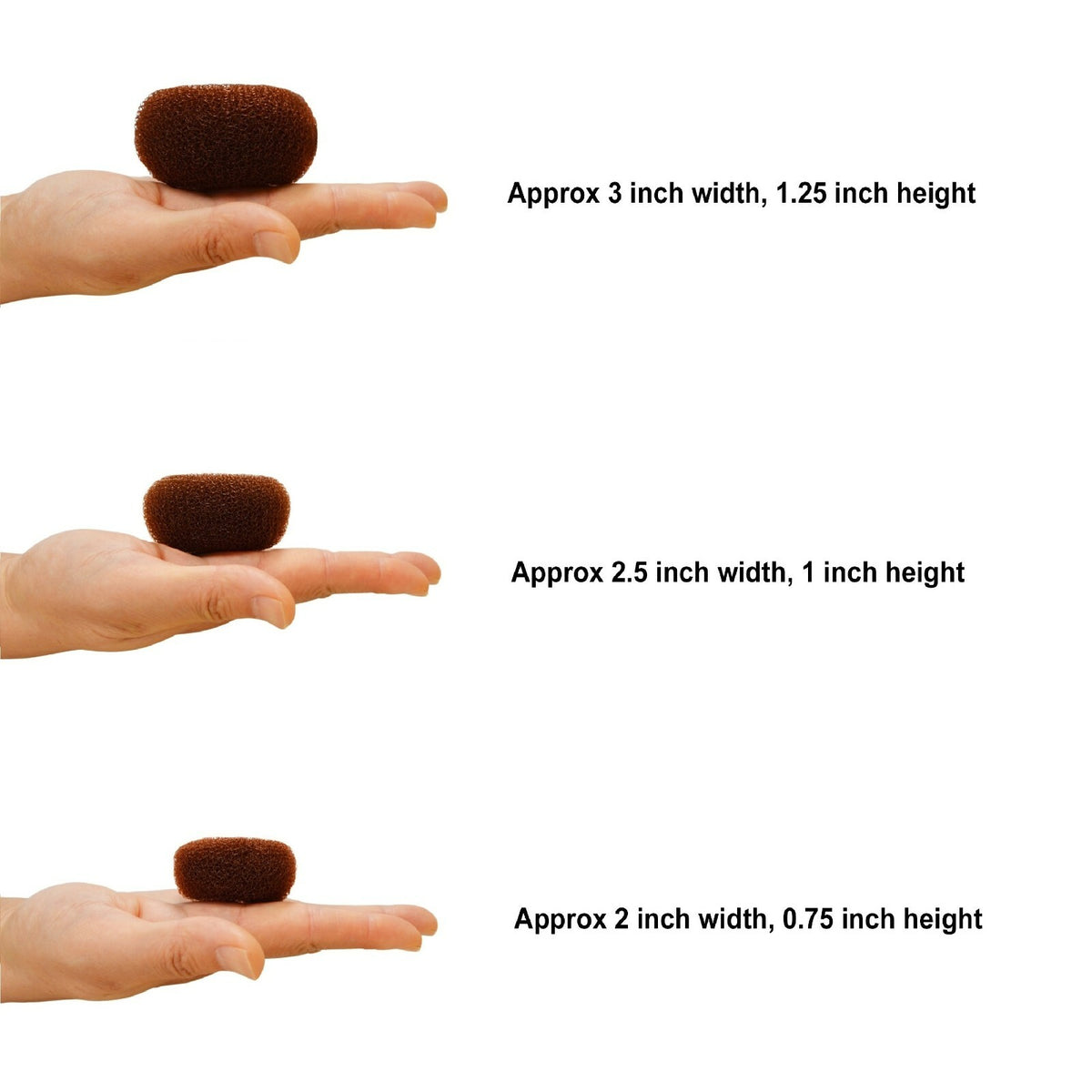 3pcs Mini Kids Hair Donuts Bun Maker Mesh Chignon Ballet Dance Sock