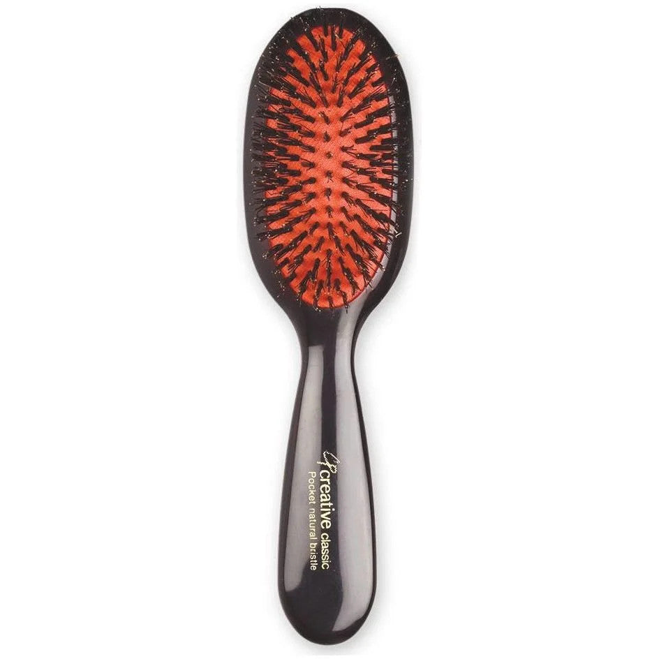 Natural Boar Bristle Hair Brush - Creative Professional 1 Pack