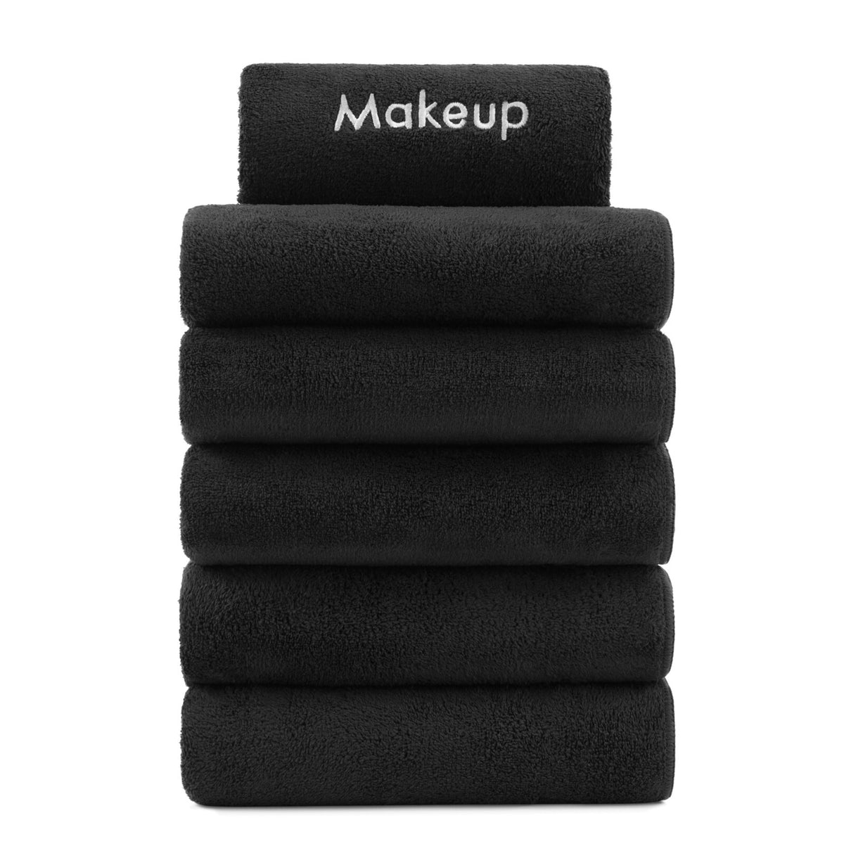 Makeup Removal Towels Set - Soft Coral Fleece Reusable Face Cloths, 6 Pack