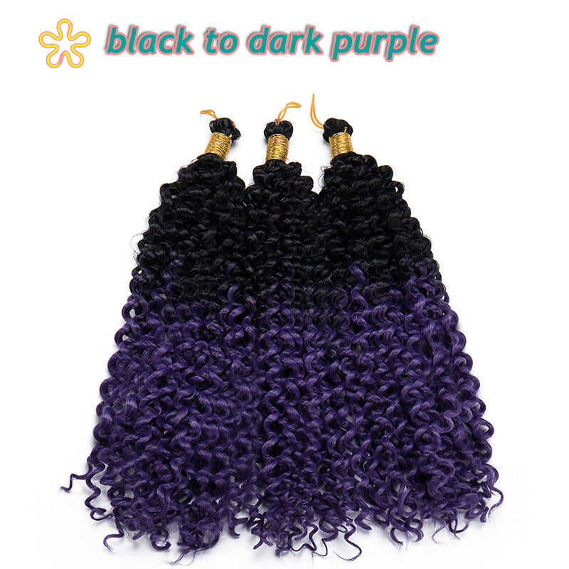 14-Inch Water Wave Crochet Hair Extensions - Afro Curly, Bouncy & Soft