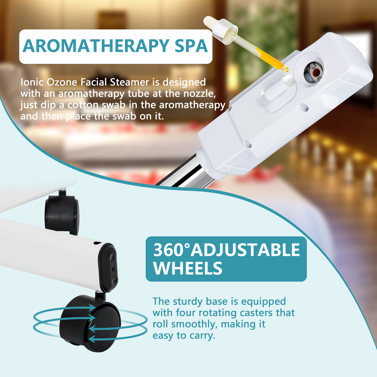 Portable Ozone Facial Steamer for Skin Care Salon Spa Equipment